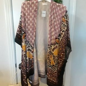 NWT Free People Velvet Kimono